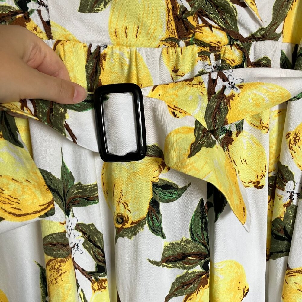 Retro Inspired Lemon Dress - Picture 4 of 7